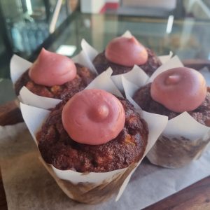 Pear & Raspberry Muffin